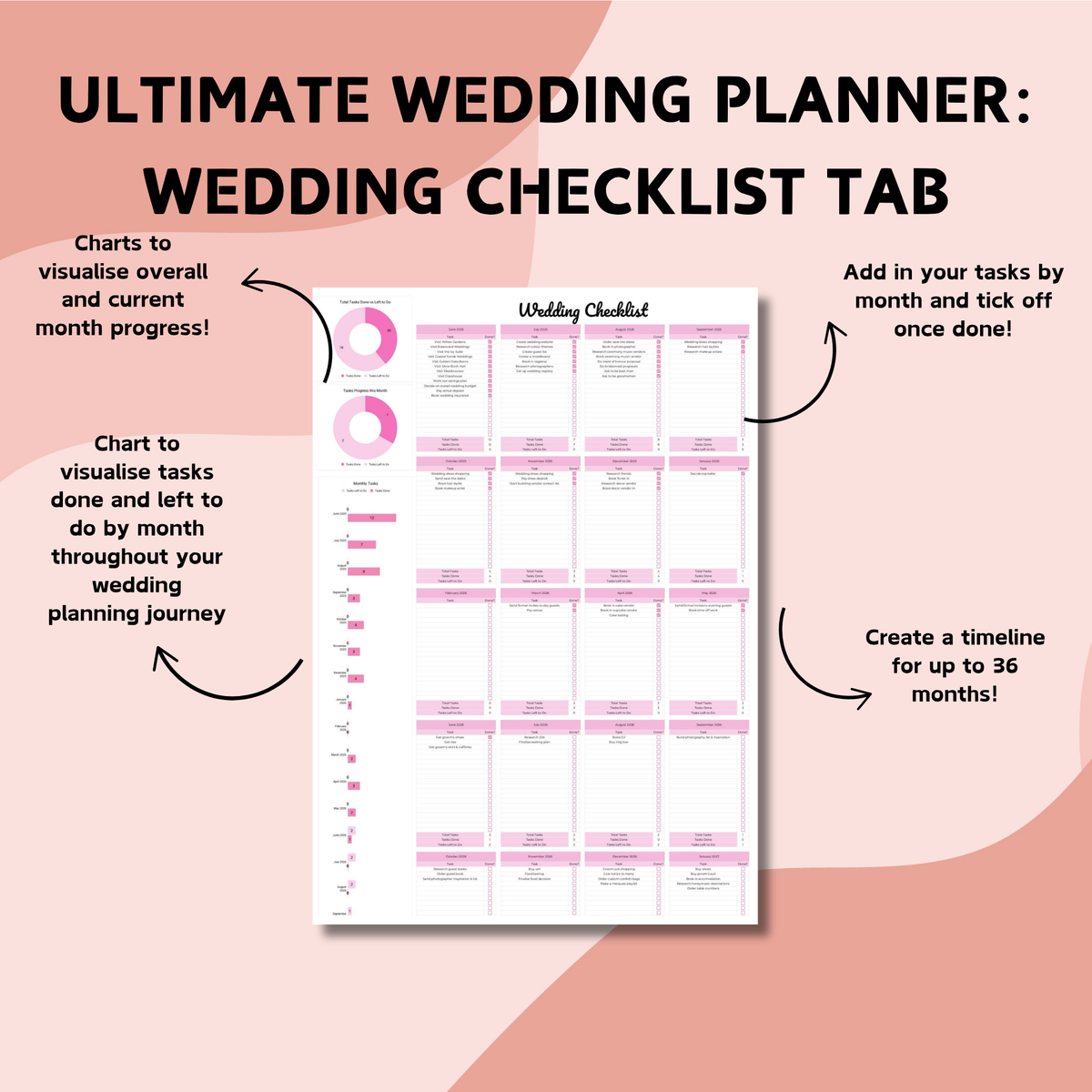 Ultimate Wedding Planner & Honeymoon Planner Bundle