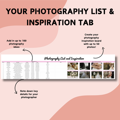 Ultimate Wedding Planner Spreadsheet - Google Sheets