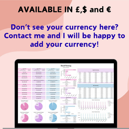 Pink Couple's Annual Budget Planner - Google Sheets