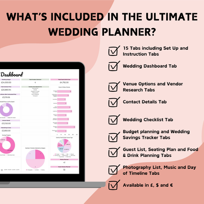 Ultimate Wedding Planner & Honeymoon Planner Bundle