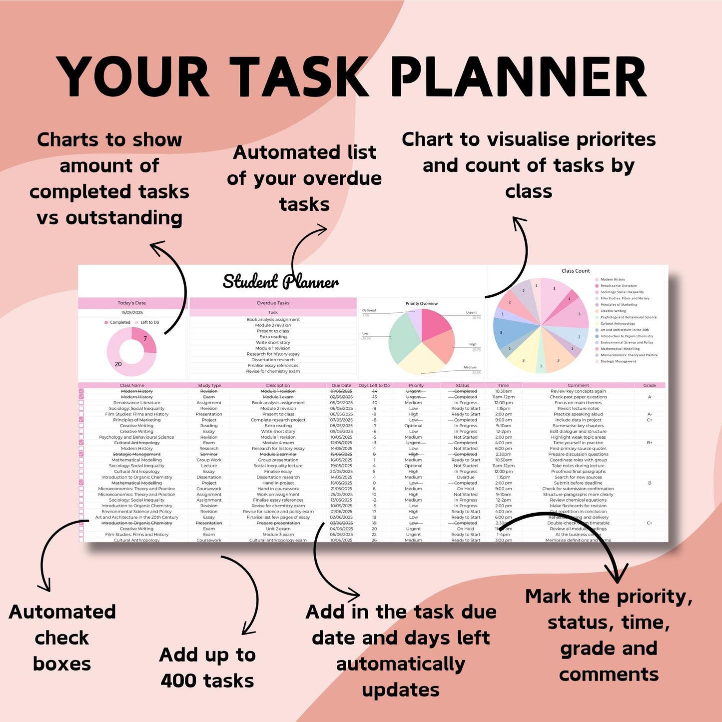 Student Assignment Tracker - Google Sheets