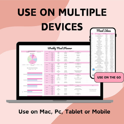 Simple Weekly Meal Planner - Google Sheets