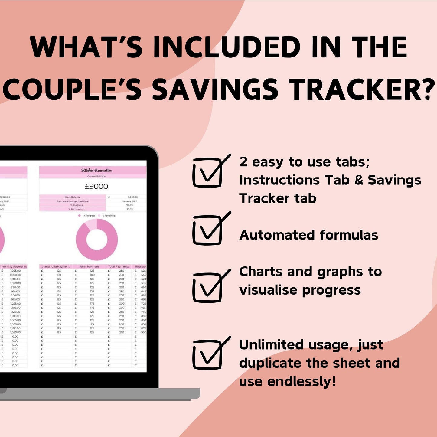 Couple's Spreadsheet Bundle - Google Sheets
