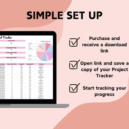 Project Management Tracker Spreadsheet - Google Sheets