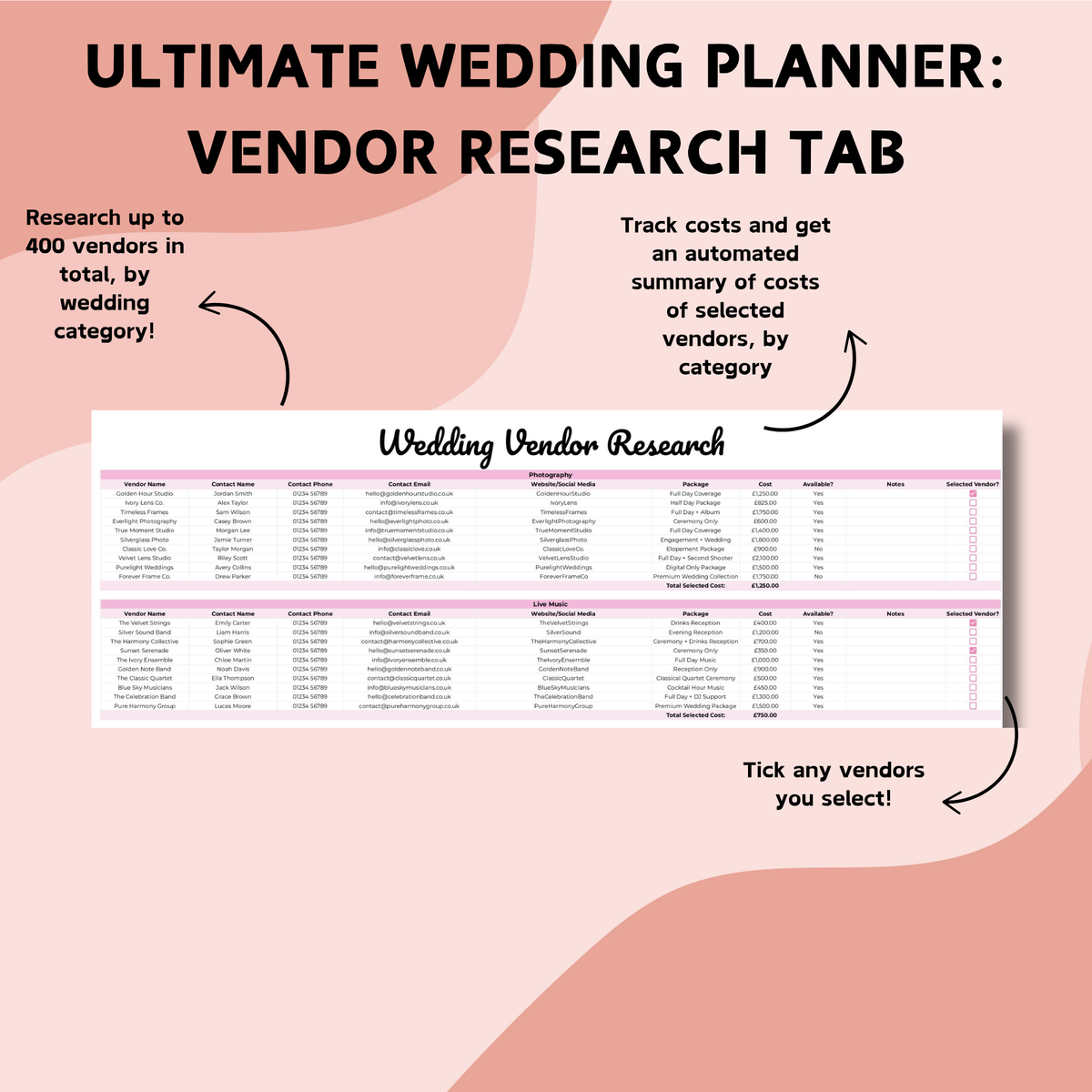 Ultimate Wedding Planner & Honeymoon Planner Bundle