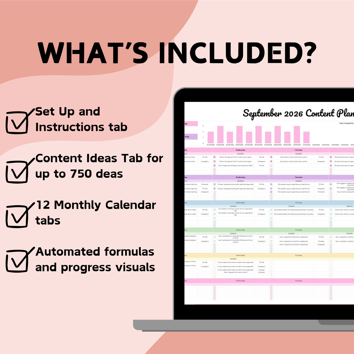 Content Planner Spreadsheet - Google Sheets