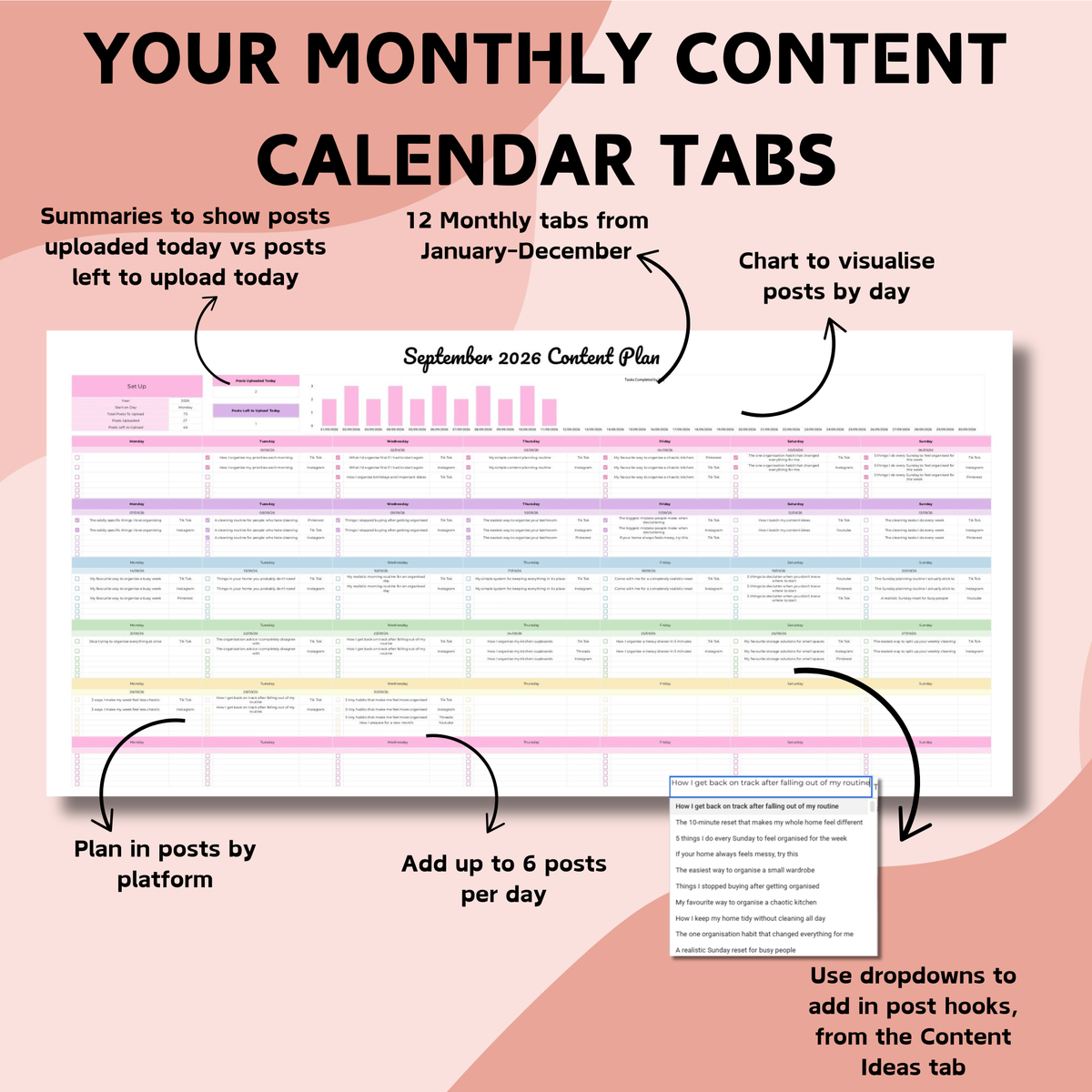 Content Planner Spreadsheet - Google Sheets