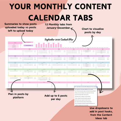 Content Planner Spreadsheet - Google Sheets
