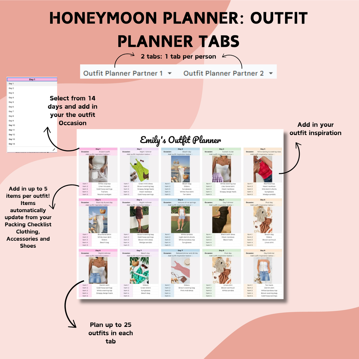 Ultimate Wedding Planner & Honeymoon Planner Bundle