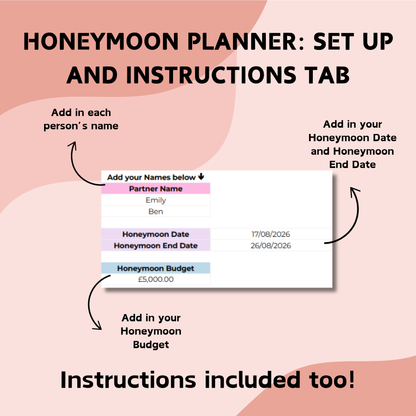 Ultimate Wedding Planner & Honeymoon Planner Bundle