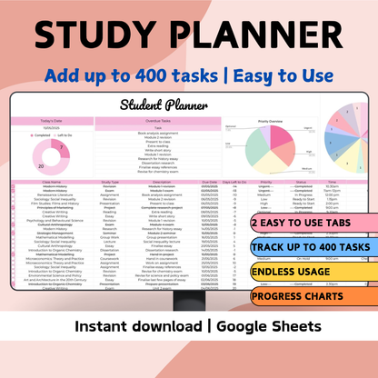 Study Planner - Google Sheets