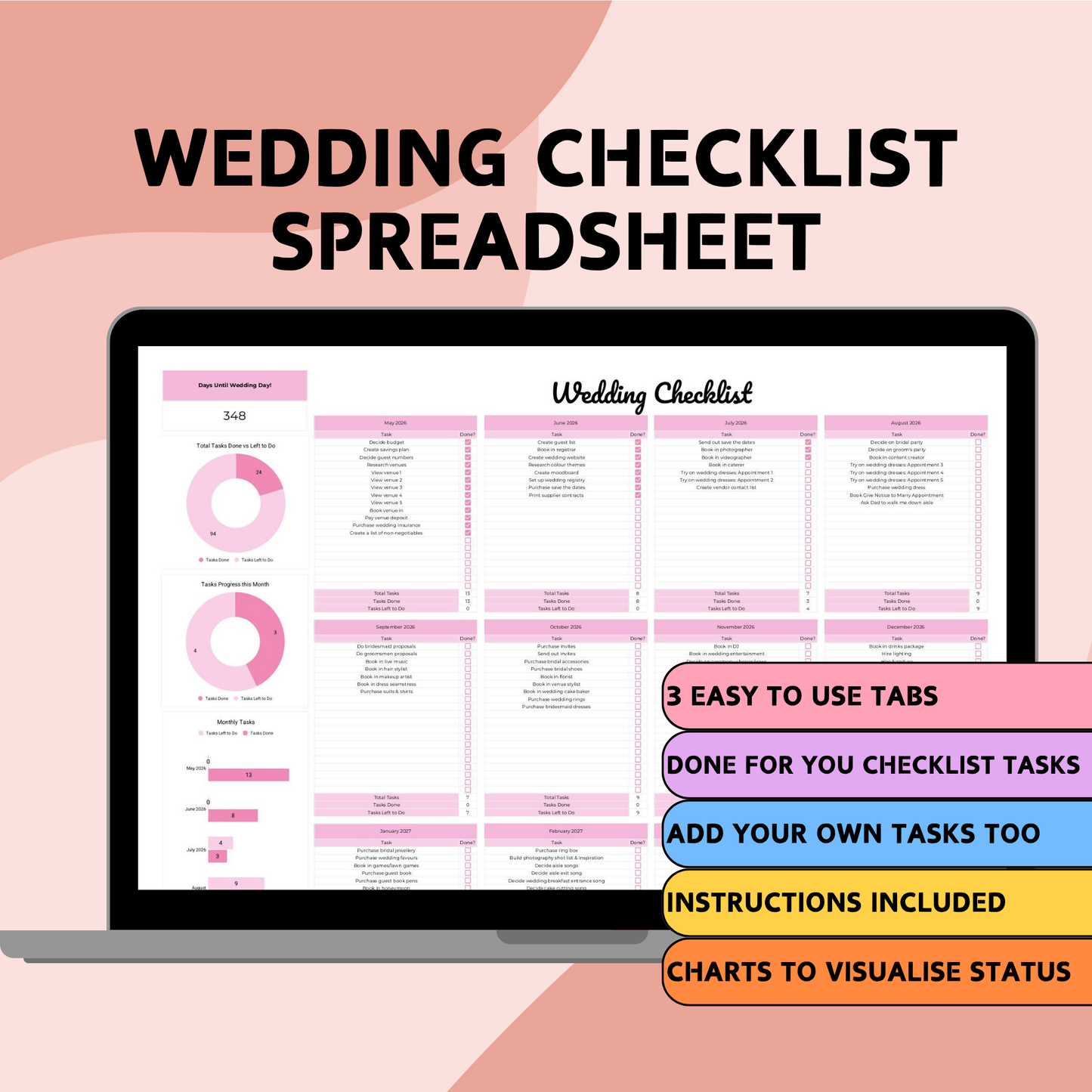 Wedding Checklist Spreadsheet