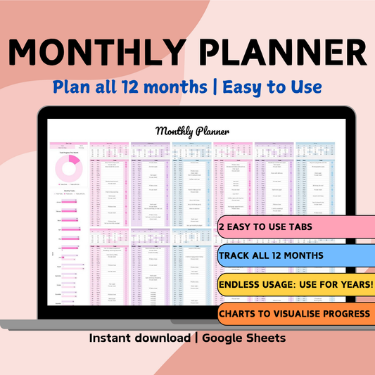 Monthly Planner Spreadsheet