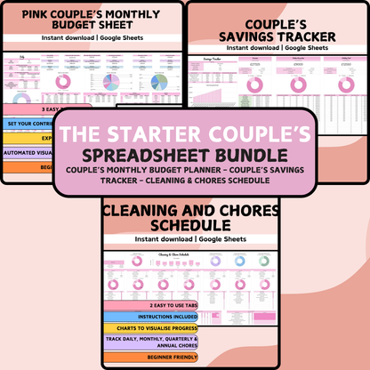 Starter Couple's Spreadsheet Bundle - Google Sheets