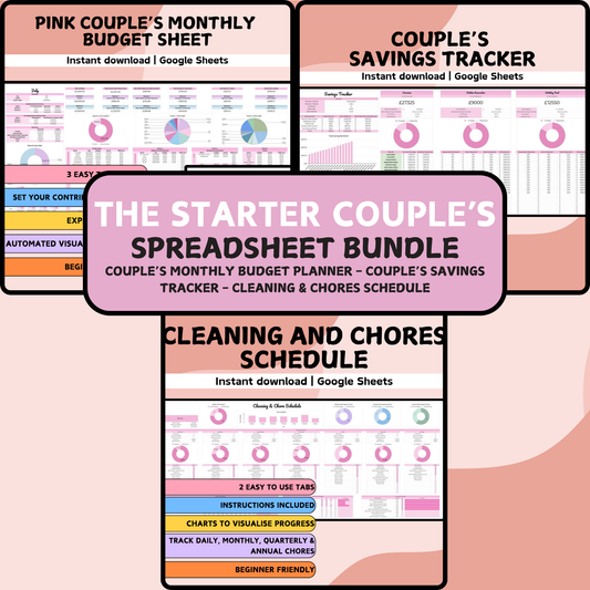 Starter Couple's Spreadsheet Bundle - Google Sheets