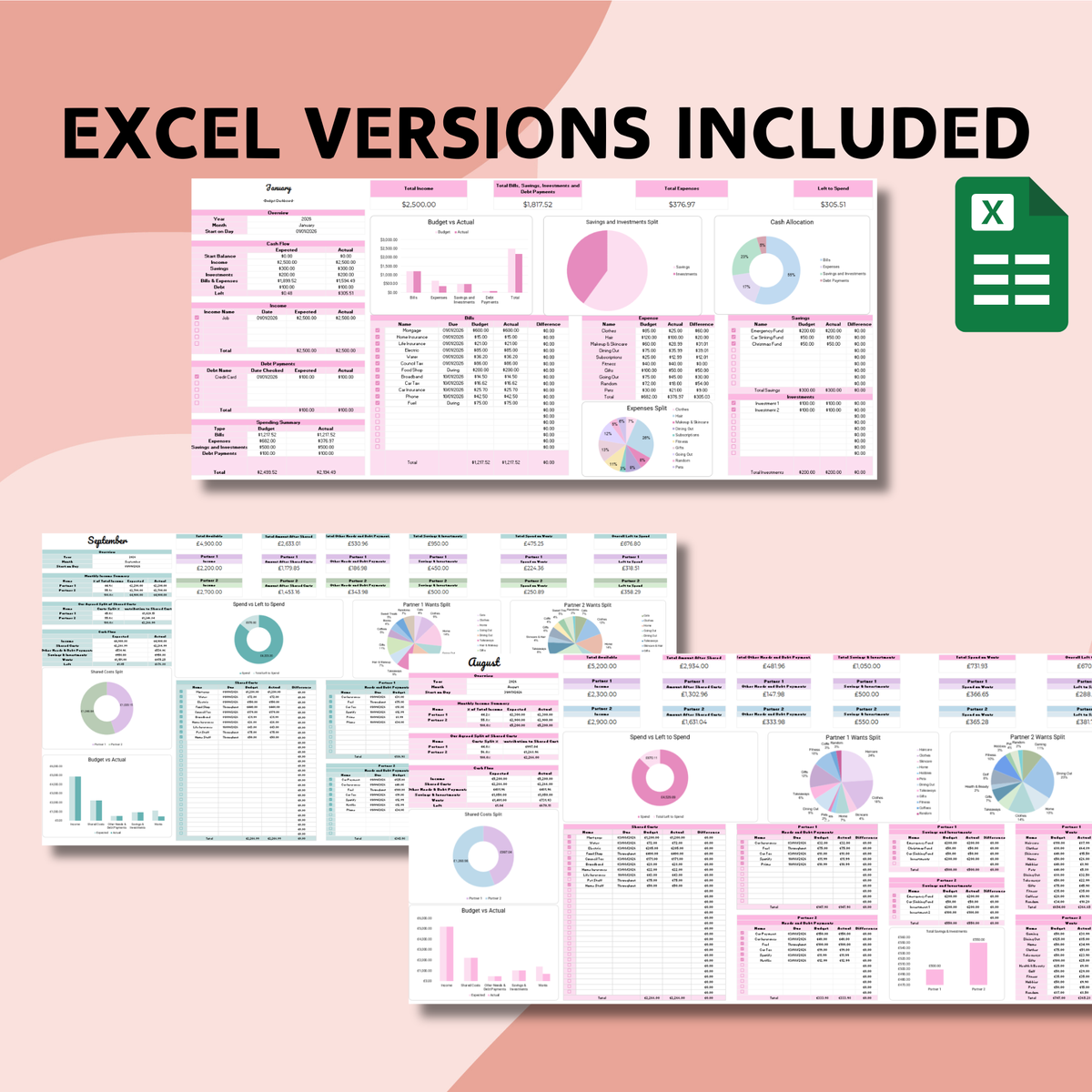 The Viral Spreadsheet Bundle - Google Sheets & Excel