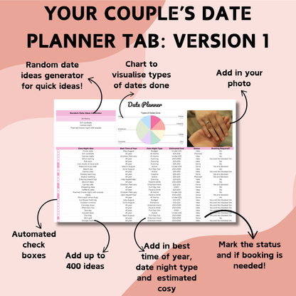 Ultimate Couple's Spreadsheet Bundle - Google Sheets