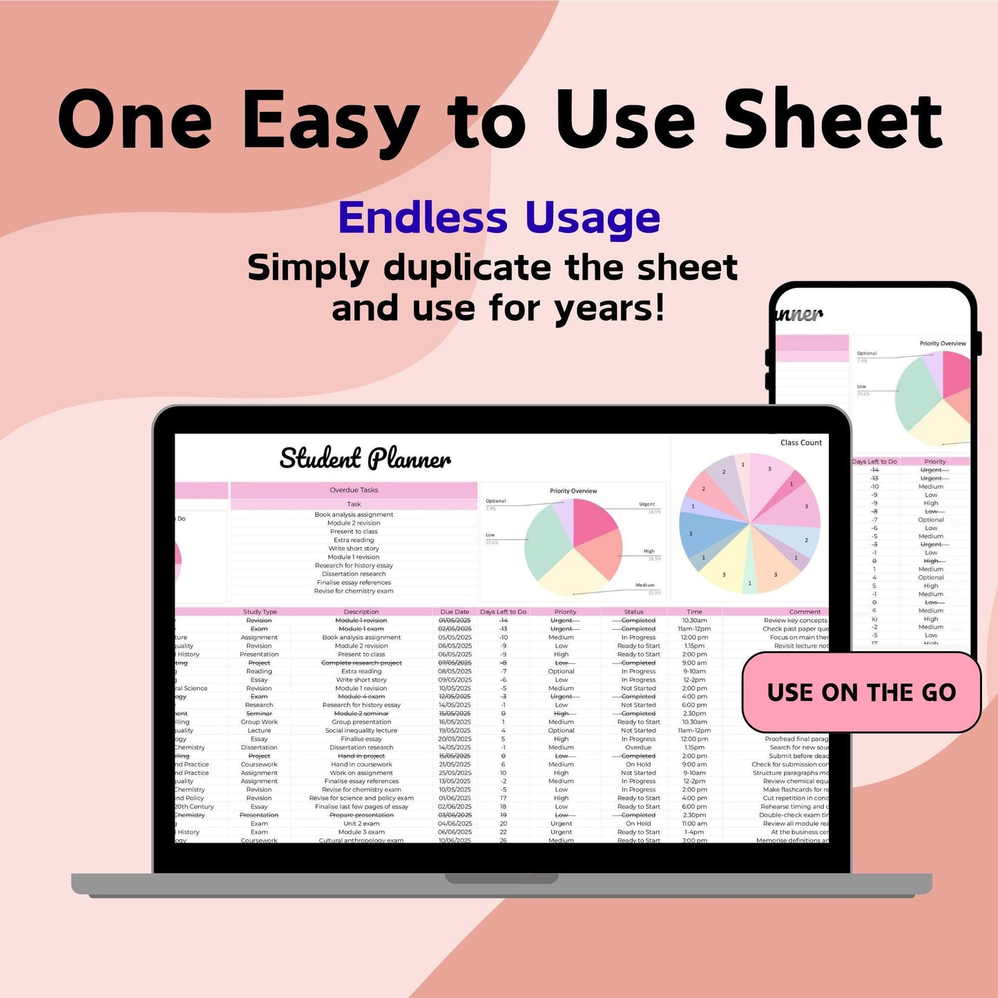 Student Assignment Tracker - Google Sheets