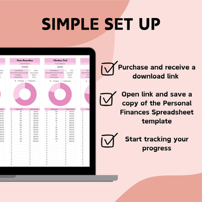 Personal Finances Bundle | Budget, Debt Payoff and Savings Trackers - Google Sheets