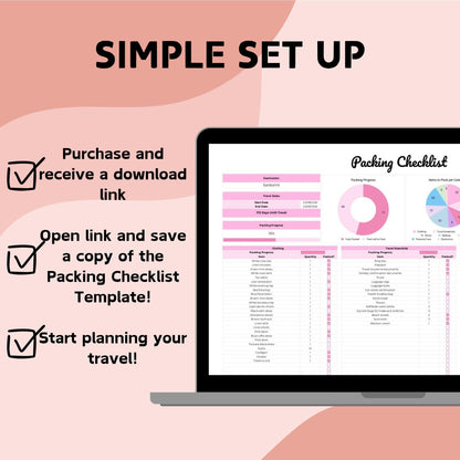 Packing Checklist Spreadsheet Template - Google Sheets