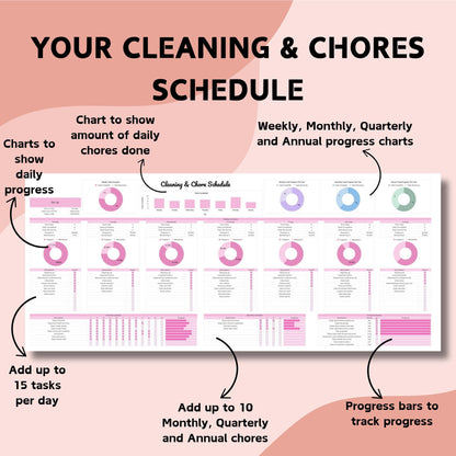 Cleaning & Chores Schedule - Google Sheets