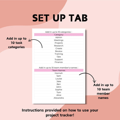Project Management Tracker Spreadsheet - Google Sheets