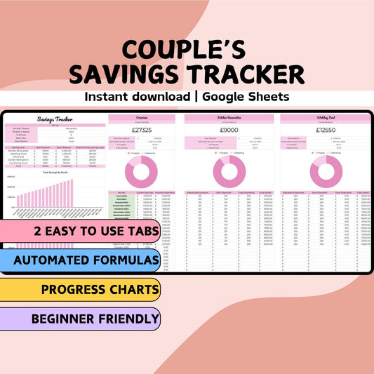 Couple's Savings Tracker - Google Sheets